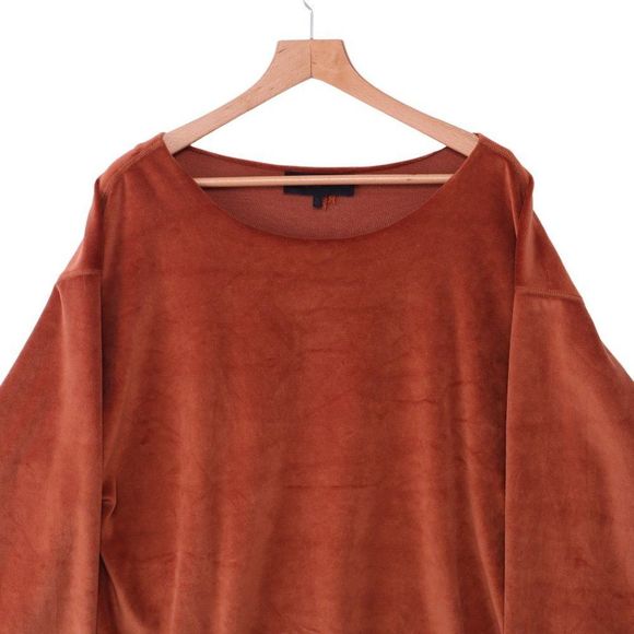 Kendall Kylie Off The Shoulder Velvet Sweater - Picture 2 of 6